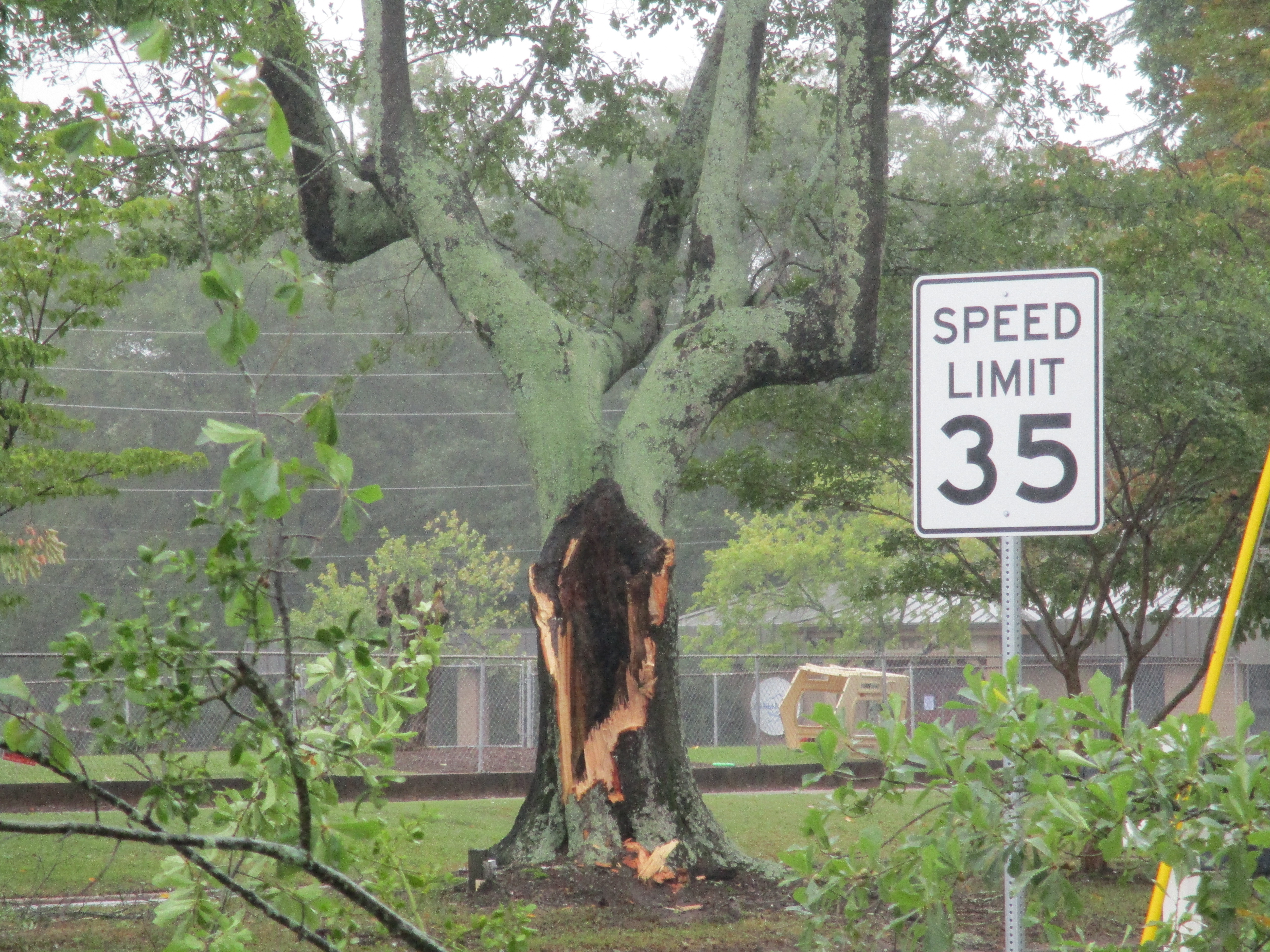 Helene Storm-Main Street Damage